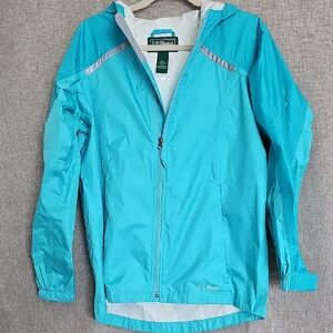 L.L. Bean White and Teal Jacket